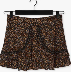 oranje colourful rebel minirok maud small floral mini ruffle skirt
