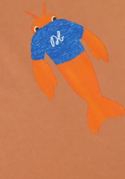 oranje daily brat t-shirt crabby crab t-shirt