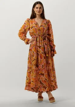 oranje devotion maxi jurk martselo