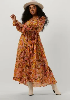 oranje devotion maxi jurk martselo