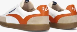 oranje floris van bommel lage sneakers sfm-10224 de zaler