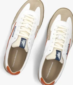 oranje floris van bommel lage sneakers sfm-10224 de zaler