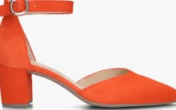 oranje gabor sandalen met hak 340