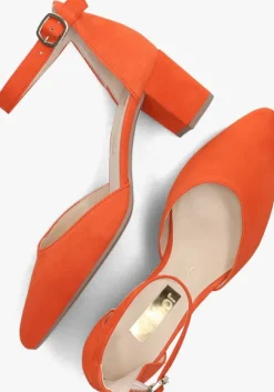 oranje gabor sandalen met hak 340