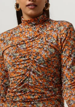 oranje gestuz mini jurk odagz short dress