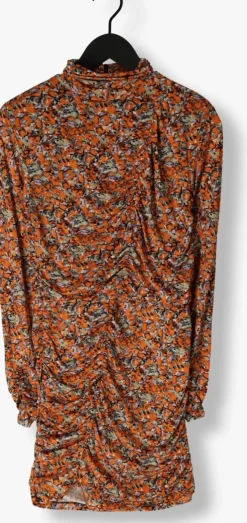 oranje gestuz mini jurk odagz short dress