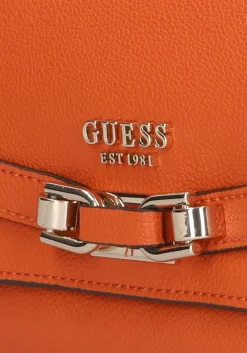 oranje guess schoudertas silvye convertible xbody flap