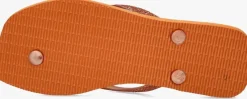 oranje havaianas teenslippers square glitter