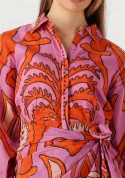 oranje ibana mini jurk dalishi