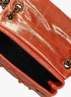 oranje kurt geiger london schoudertas mini kensington jewel
