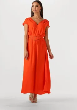 oranje louizon maxi jurk fayence