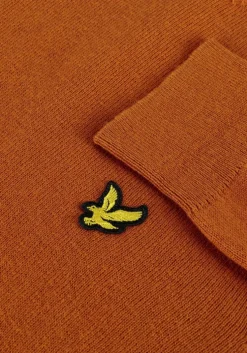 oranje lyle & scott coltrui roll neck jumper