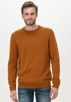 oranje lyle & scott trui crew neck lambswool blend jump