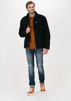 oranje lyle & scott trui crew neck lambswool blend jump