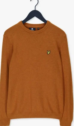 oranje lyle & scott trui crew neck lambswool blend jump