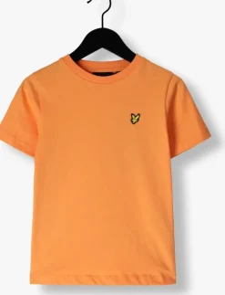oranje lyle & scott t-shirt plain t-shirt