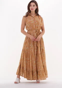 oranje mes demoiselles maxi jurk dolly