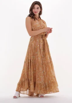 oranje mes demoiselles maxi jurk dolly