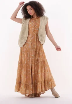 oranje mes demoiselles maxi jurk dolly