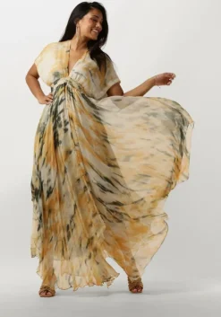 oranje mes demoiselles maxi jurk ines