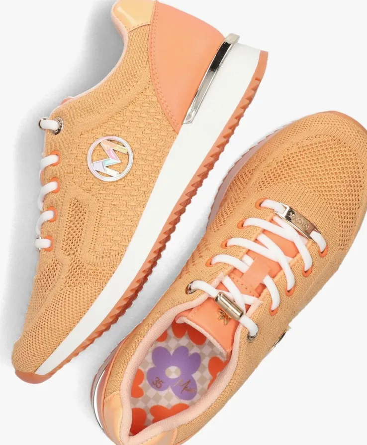 oranje mexx lage sneakers gitte glitter mini