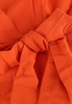 oranje msch copenhagen mini jurk mschmirilla 3/4 wrap dress
