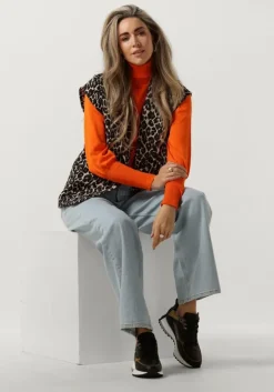 oranje notre-v coltrui basic knit blouse