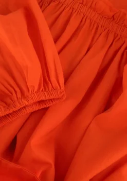 oranje notre-v maxi jurk nv-danya off shoulder dress