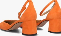 oranje notre-v sandalen met hak 35514