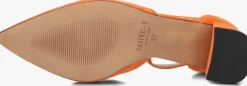 oranje notre-v sandalen met hak 35514