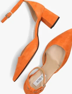 oranje notre-v sandalen met hak 35514