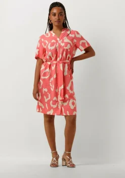 oranje object mini jurk objjacira s/s shirt dress noos