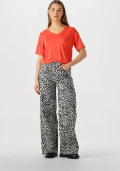 oranje object t-shirt objannie re s/s v-neck top