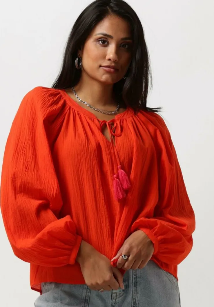 oranje scotch & soda blouses balloon sleeve top