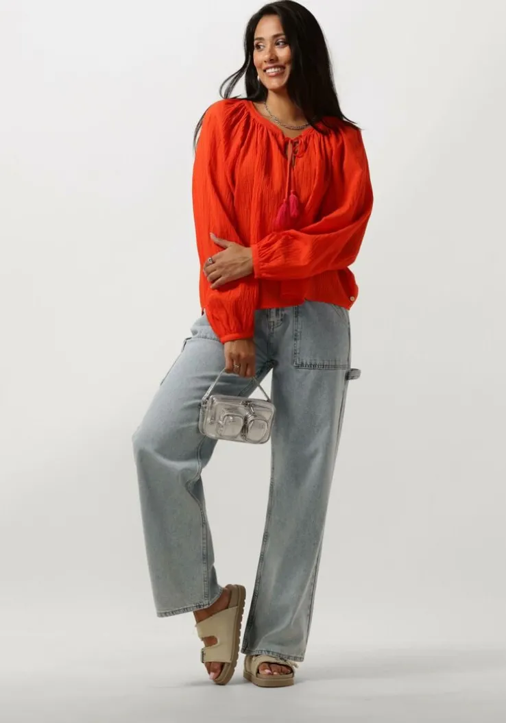oranje scotch & soda blouses balloon sleeve top