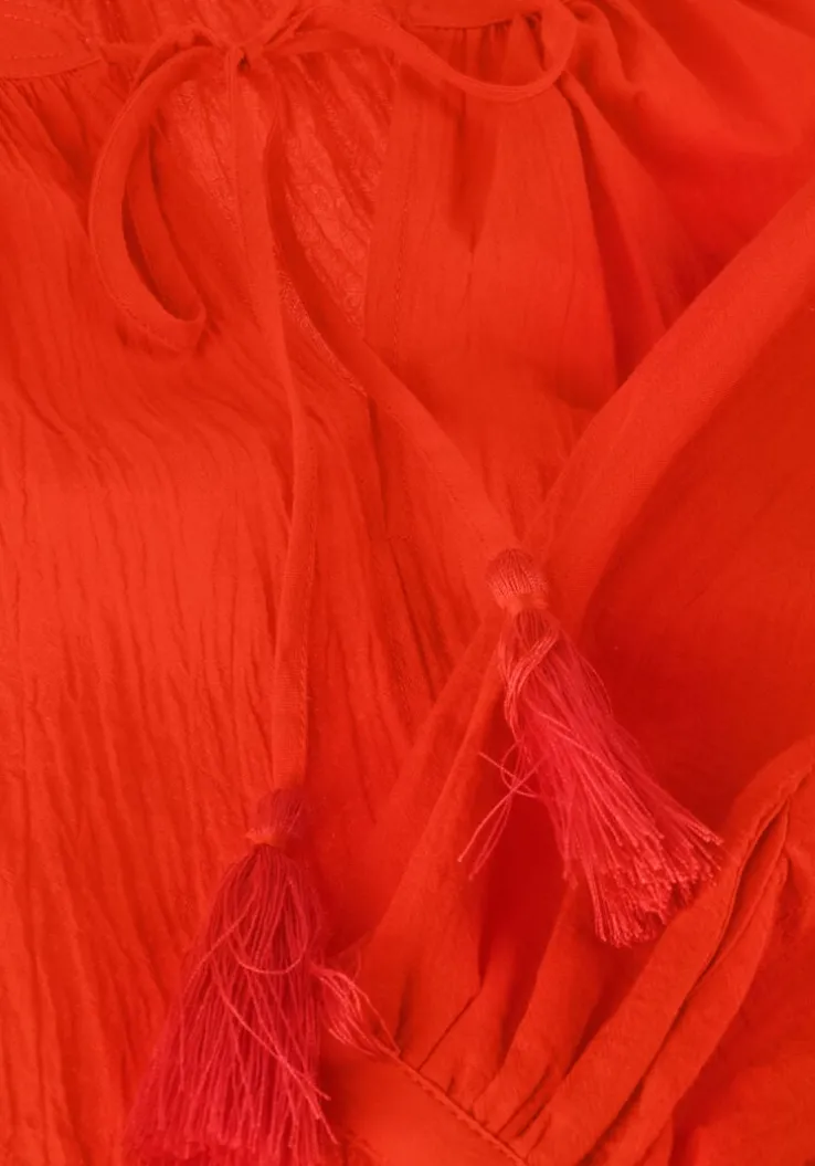 oranje scotch & soda blouses balloon sleeve top