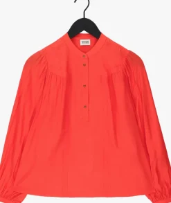 oranje scotch & soda blouses gathered yoke ecovero blend to
