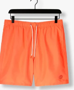 oranje shiwi zwembroeken men mike swim shorts 7 inch solid