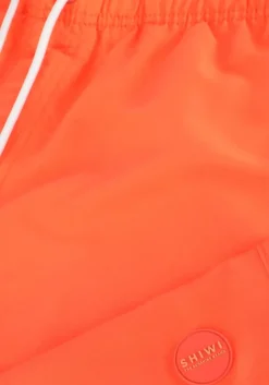 oranje shiwi zwembroeken men mike swim shorts 7 inch solid
