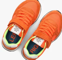 oranje sun68 lage sneakers boys to solid