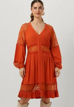 oranje y.a.s. mini jurk yasmeza ls dress s.
