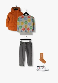 oranje your wishes gewatteerde jas orion long puffer