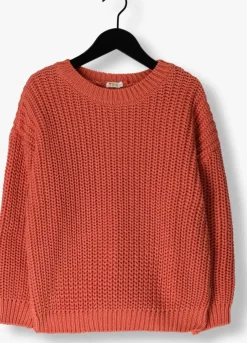 oranje yuki kidswear trui chunky knitted sweater