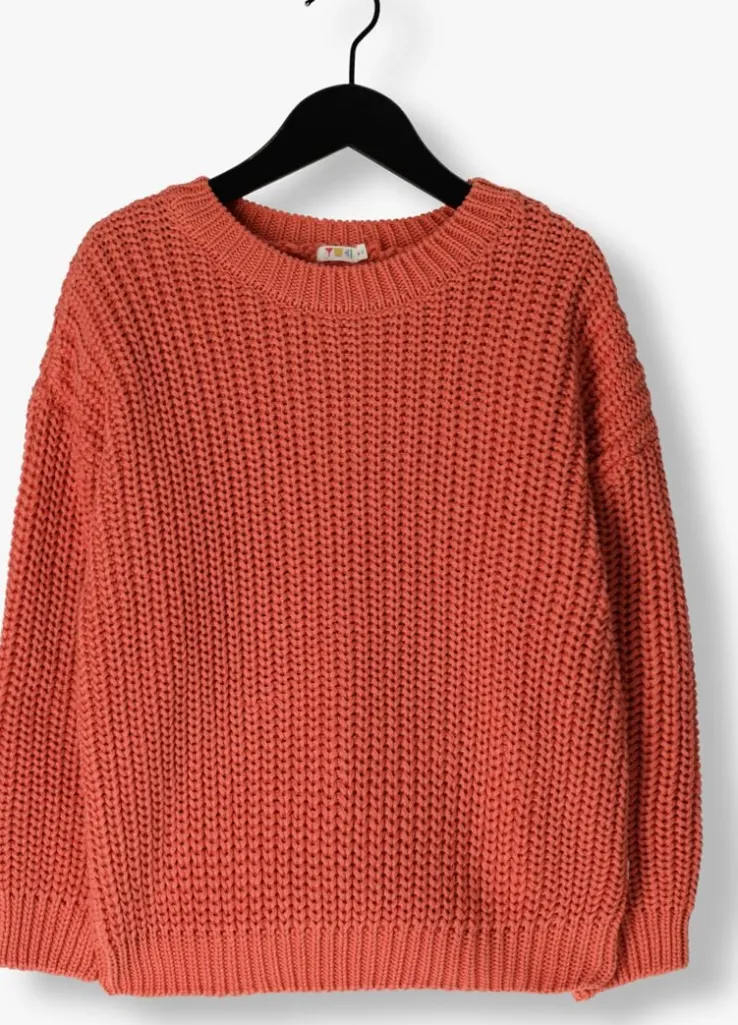 oranje yuki kidswear trui chunky knitted sweater