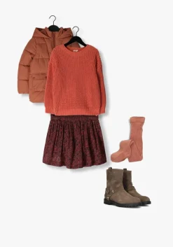 oranje yuki kidswear trui chunky knitted sweater