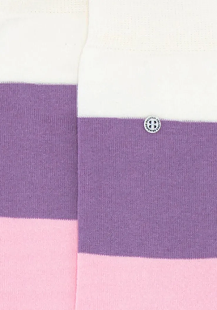 paarse alfredo gonzales sokken big stripes