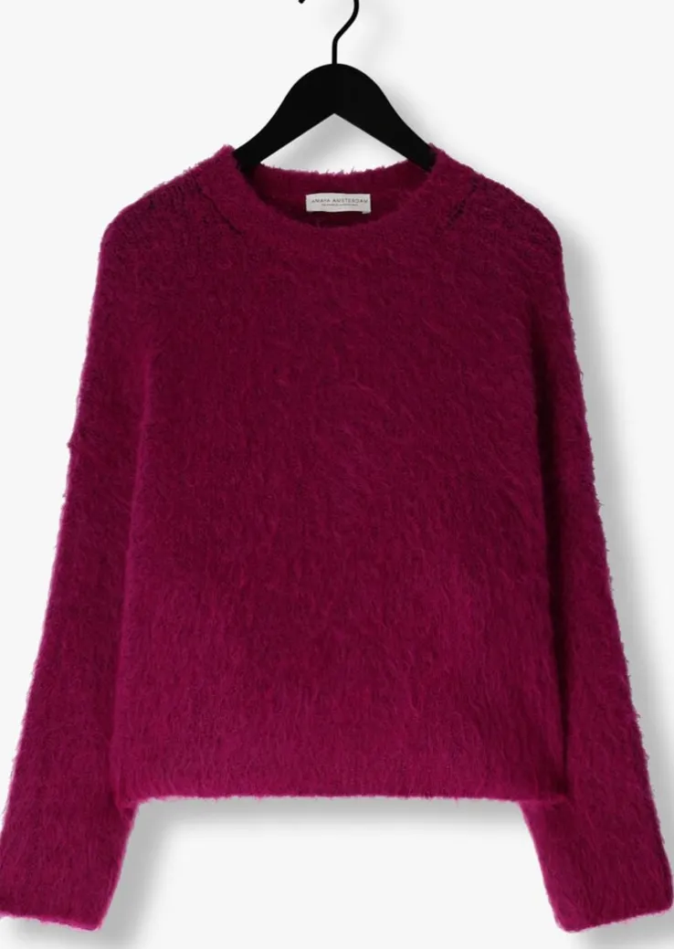 paarse amaya amsterdam trui bobbie knitwear