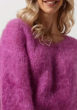 paarse american dreams trui milana ls mohair knit