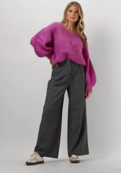 paarse american dreams trui milana ls mohair knit