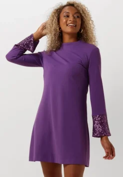 paarse ana alcazar mini jurk dress mordern pure